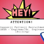 Shapoorji Pallonji Recruitment 2025