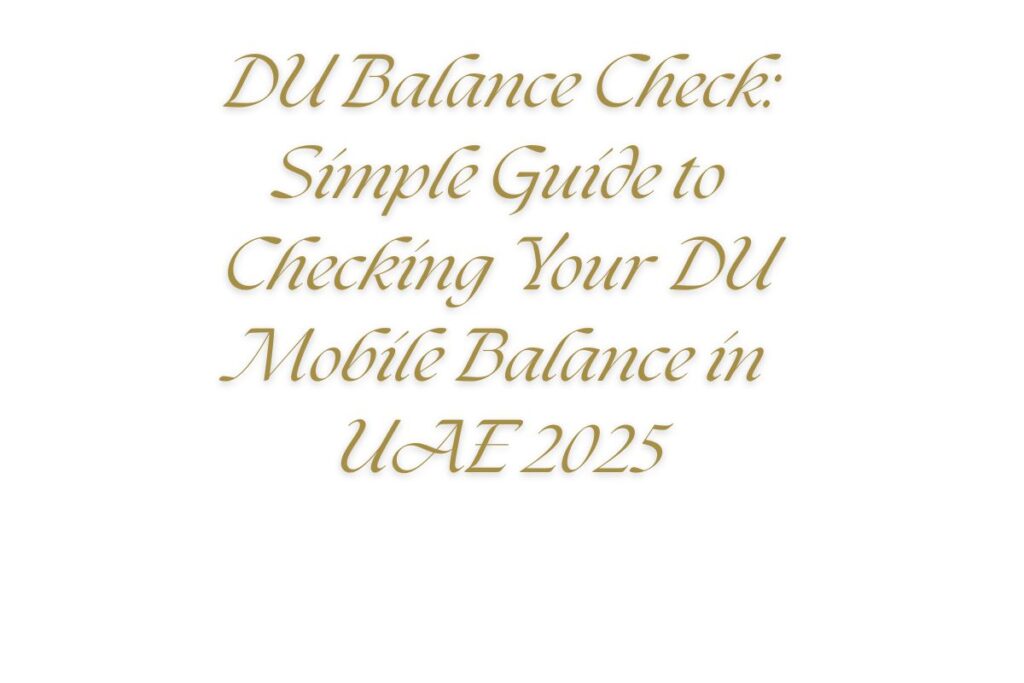 DU Balance Check