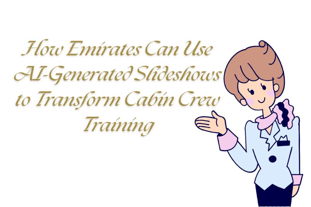How Emirates Can Use AI-Generated Slideshows to Transform Cabin Crew Training